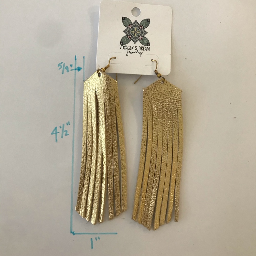 Leather Fringe Earrings
